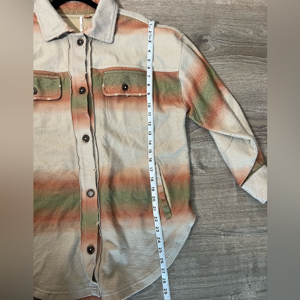 Free People Ruby Ombr Stripe Button jacket- xS‎ - image 5